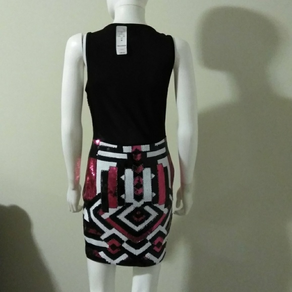 HOT! NWT sequined BEBE mini - Picture 5 of 6